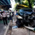 Mobil Jalan Sendiri di Jalan Tol Wiyoto Wiyono dan Nabrak Sepeda di Jakut